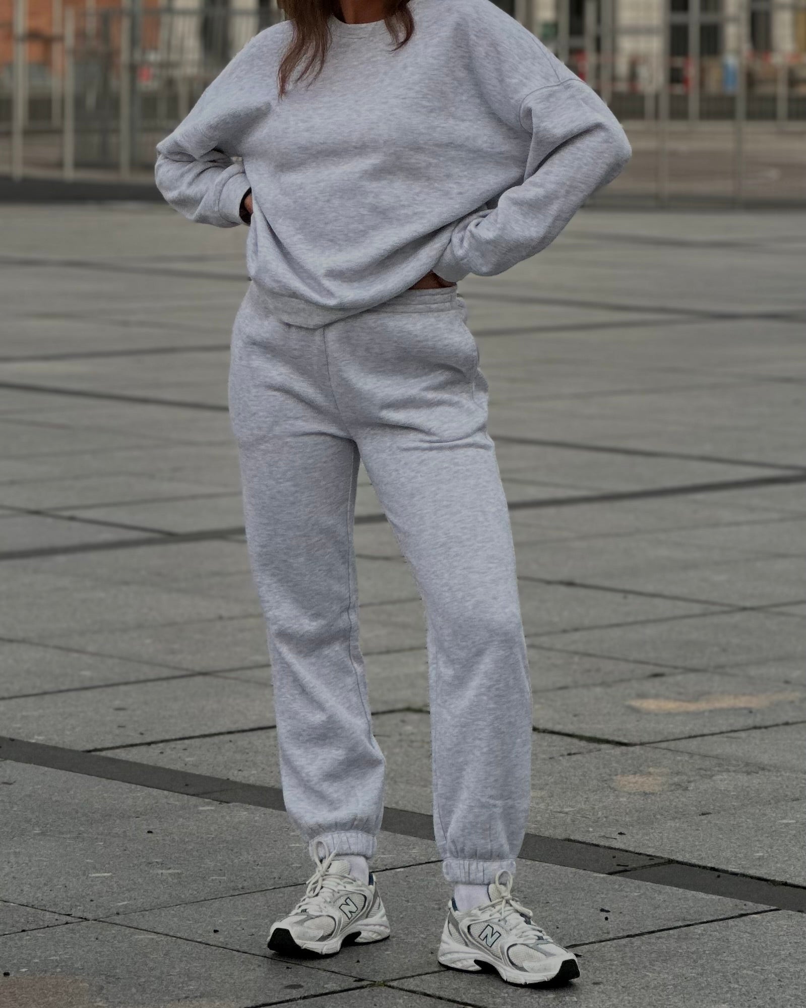 VMSONJA Trousers - Super Light Grey Melange